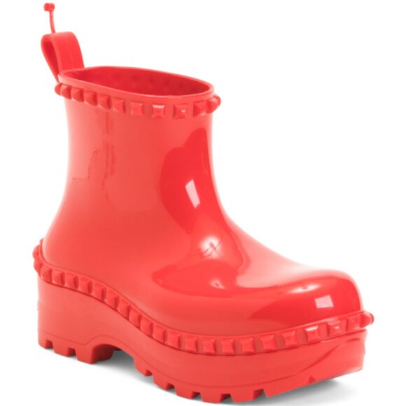 NEW CARMEN SOL Made In Italy Graziano Jelly Studded Boots FOR women 1125 10m5 - Picture 2 of 4